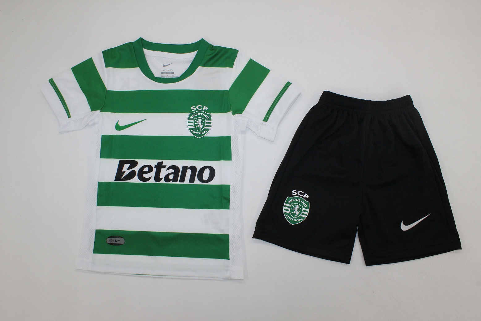 Kids-Sporting Lisbon 25/26 Home Soccer Jersey